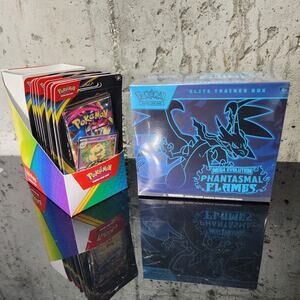 Pokemon TCG Mega Evolution Phantasmal Flames ETB 10x Blister Packs